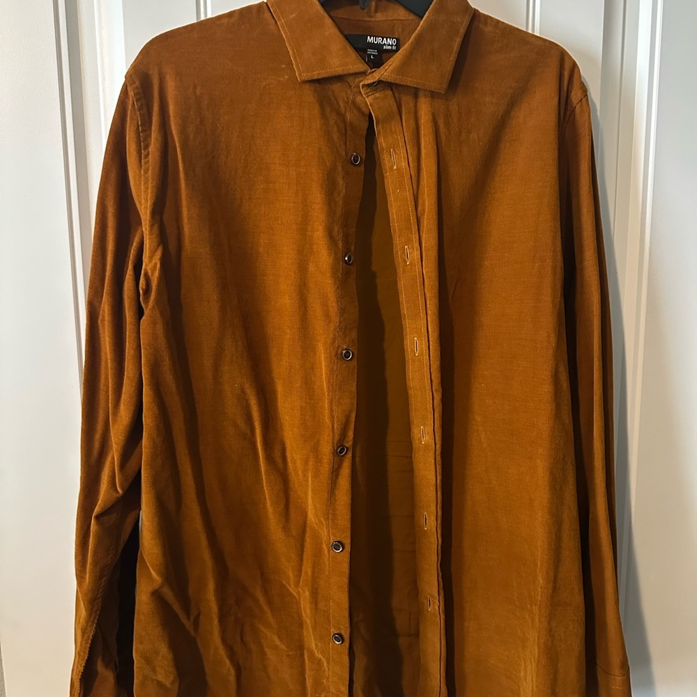 Murano Rust Corduroy Shirt
